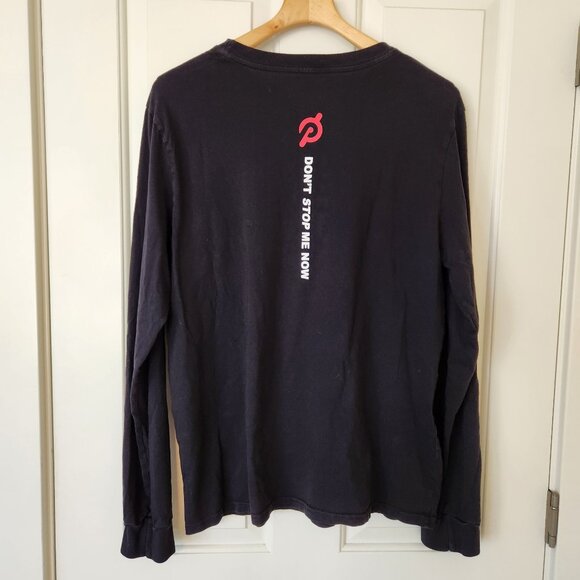 Peloton X Queen Colab Long Sleeve Shirt Black Workout Gym Men's Women's Large - Picture 3 of 10